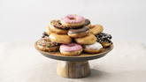 TopStyle African Wood Melamine Cake Stand and Pedestal